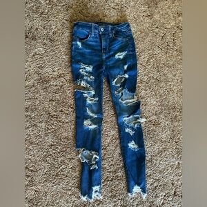American Eagle Super hi rise jeggings